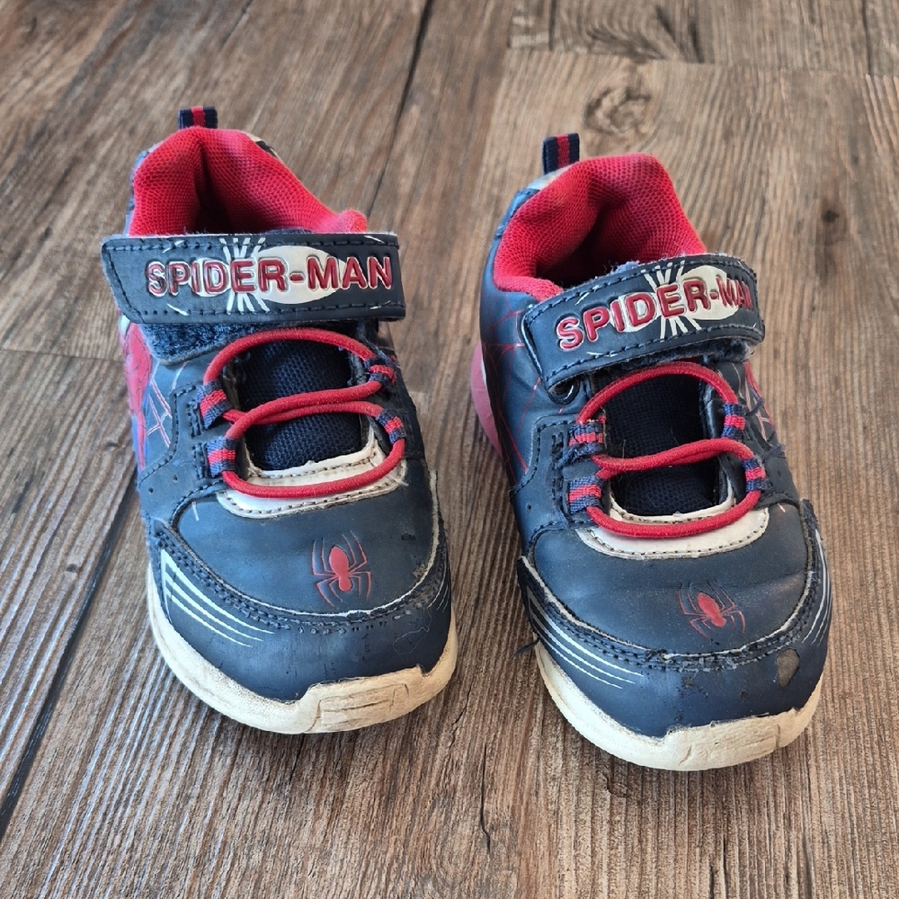 Spiderman Kids Shoes - Navy and Red